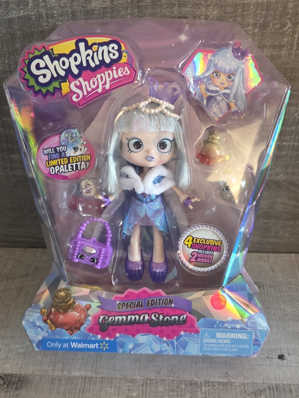 New Shopkins Shoppies SPECIAL EDITION Gemma Stone Doll Exclusive WALMART b110
